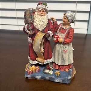 Charming Santa and Mrs. Claus Holiday Figurine